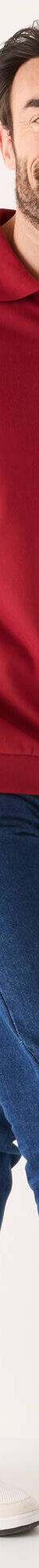 Sweat molleton col polo (rouge) Sweat molleton col polo (rouge)